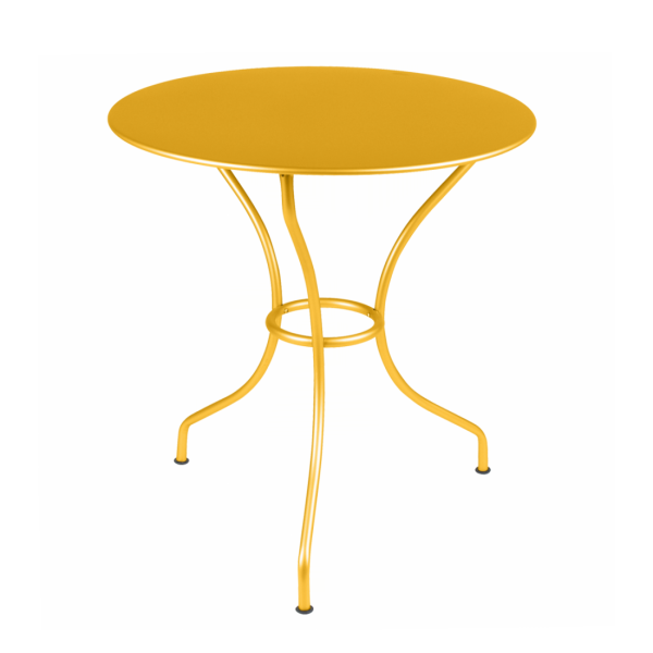 Opera+ Round Outdoor Dining Table 67cm By Fermob in Honey