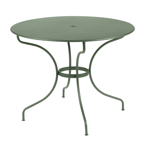 Opera+ Round Outdoor Dining Table 96cm By Fermob in Cactus