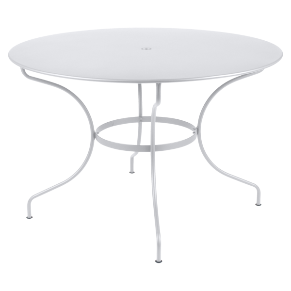 Opera+ Round Outdoor Dining Table 117cm By Fermob in Cotton White