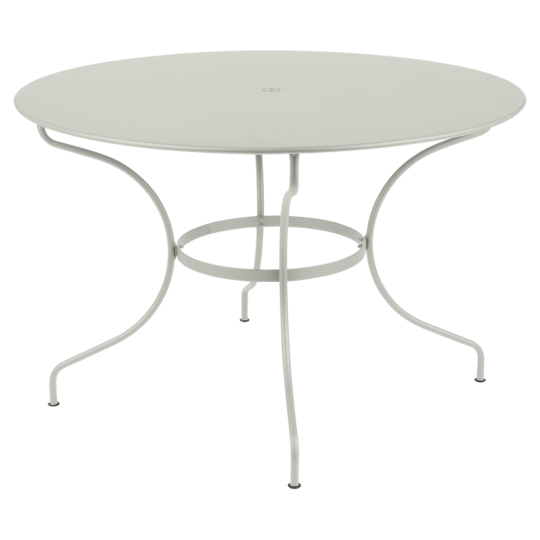 Opera+ Round Outdoor Dining Table 117cm By Fermob in Clay Grey