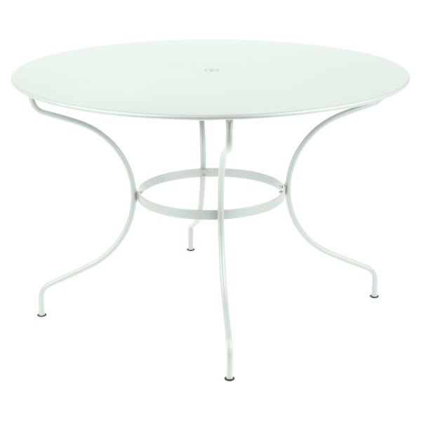 Opera+ Round Outdoor Dining Table 117cm By Fermob in Ice Mint
