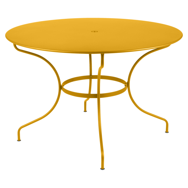 Opera+ Round Outdoor Dining Table 117cm By Fermob in Honey