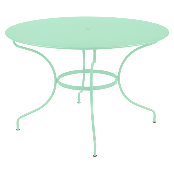 Opera+ Round Outdoor Dining Table 117cm By Fermob in Opaline Green
