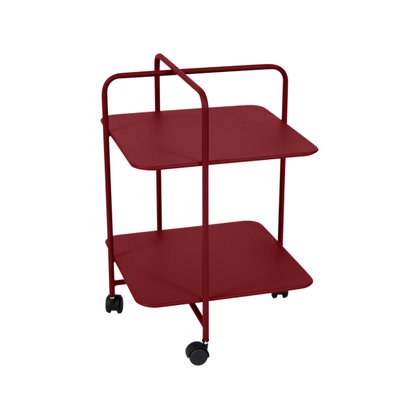 Alfred Outdoor Drinks Trolley By Fermob in Chilli