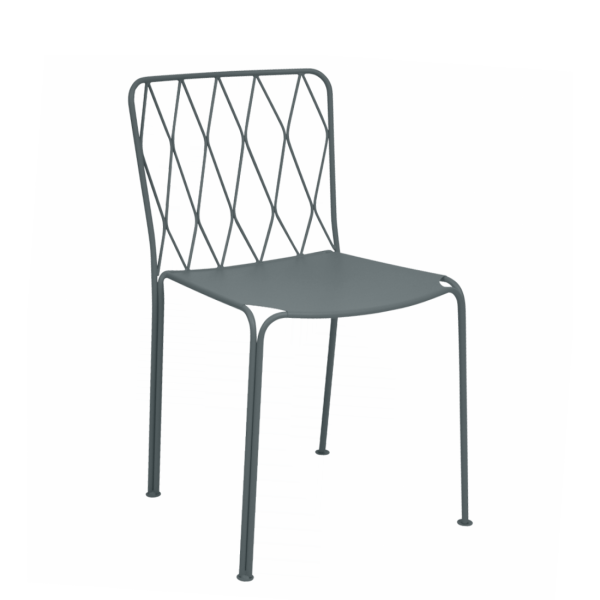 Kintbury Outdoor Dining Chair By Fermob in Storm Grey
