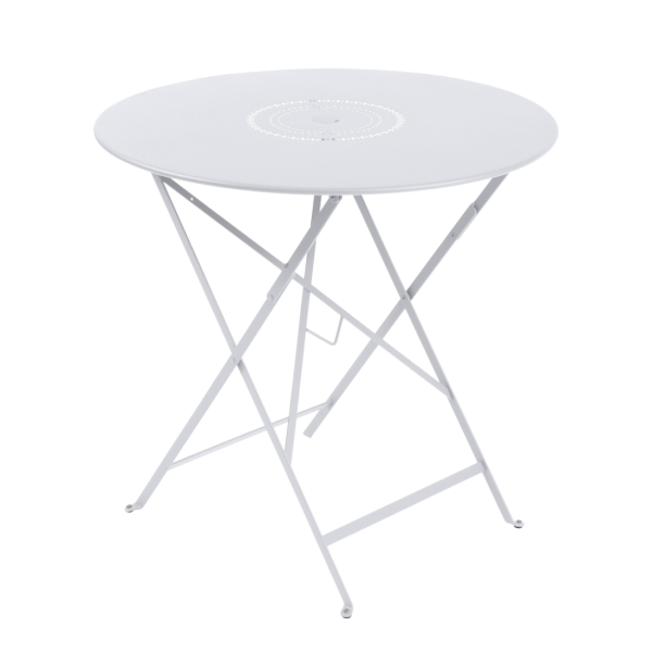 Floreal Folding Garden Table Round 77cm By Fermob in Cotton White