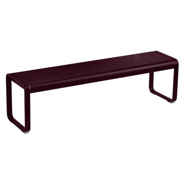 Bellevie Outdoor Dining Bench By Fermob in Black Cherry