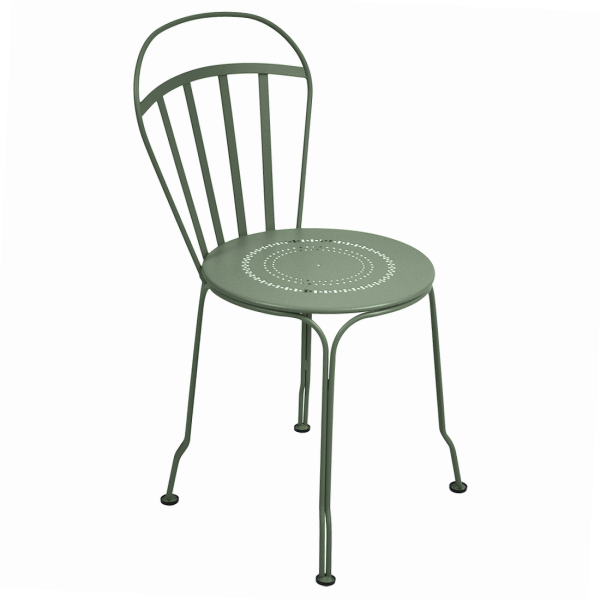 Louvre Outdoor Metal Dining Chair By Fermob in Cactus