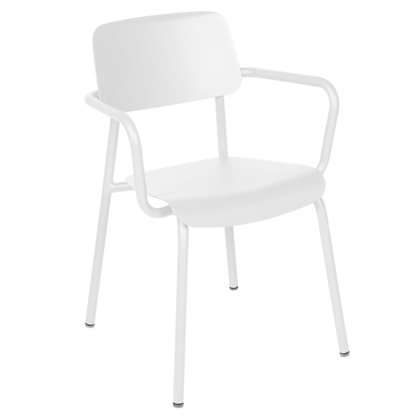 Studie Outdoor Dining Armchair By Fermob in Cotton White