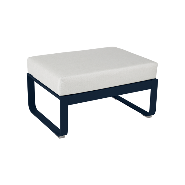 Bellevie Outdoor Modular 1 Seater Ottoman By Fermob in Deep Blue