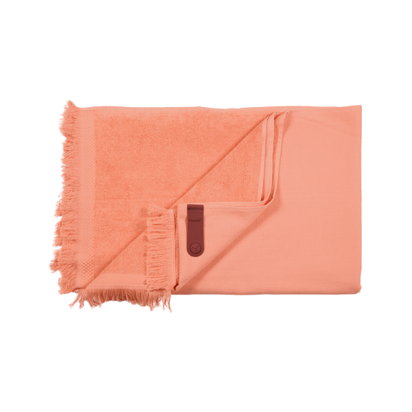 Colour Mix Fouta Towel By Fermob in Coral