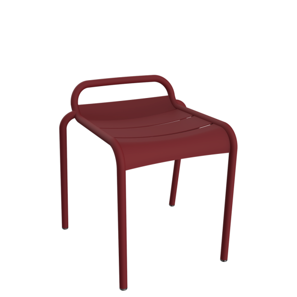 Luxembourg Outdoor Dining Stool By Fermob in Chilli
