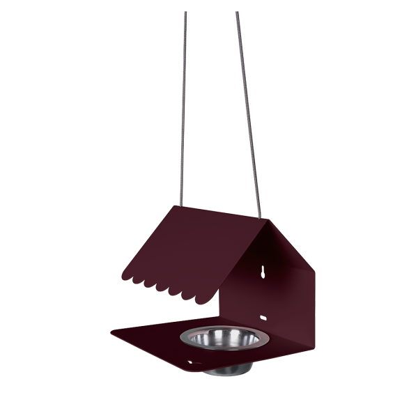 Picoti Hanging Bird Feeder By Fermob in Black Cherry