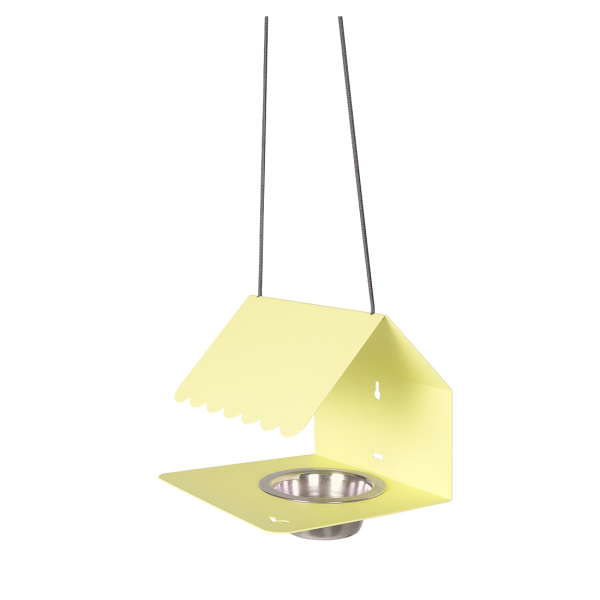 Picoti Hanging Bird Feeder By Fermob in Frosted Lemon