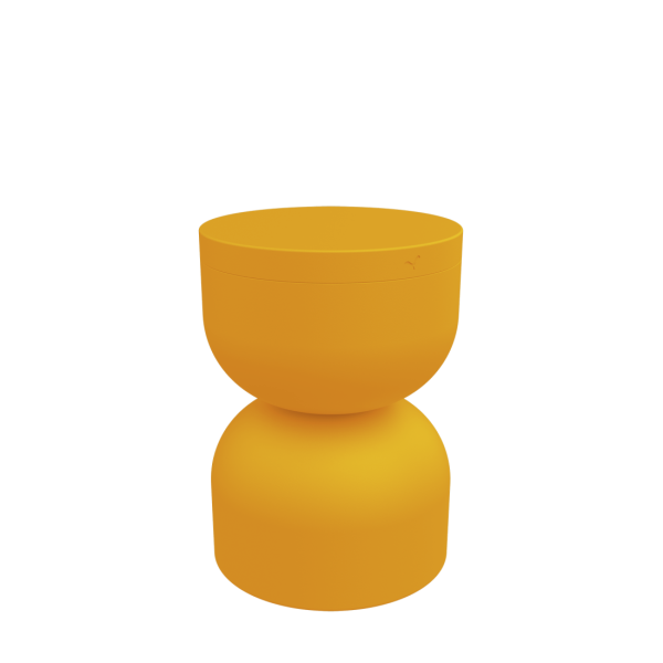 Piapolo Outdoor Stool With Storage By Fermob in Honey