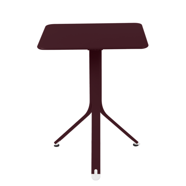 Rest'o Cafe Outdoor Square Table 57 x 57cm By Fermob in Black Cherry