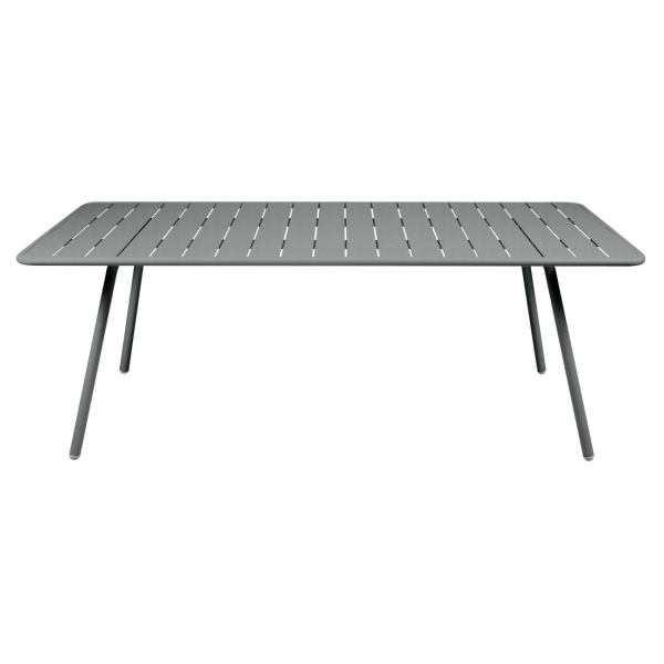 Luxembourg Outdoor Dining Table 207 x 100cm By Fermob in Lapilli Grey