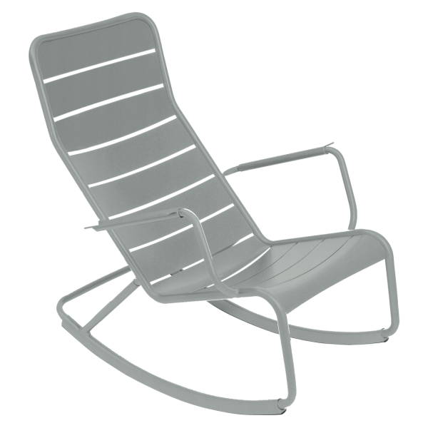 Luxembourg Outdoor Rocking Chair By Fermob in Lapilli Grey