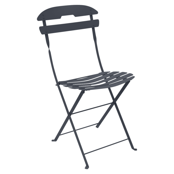 La Mome Outdoor Folding Chair By Fermob in Anthracite