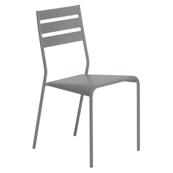Facto Outdoor Dining Chair By Fermob in Lapilli Grey
