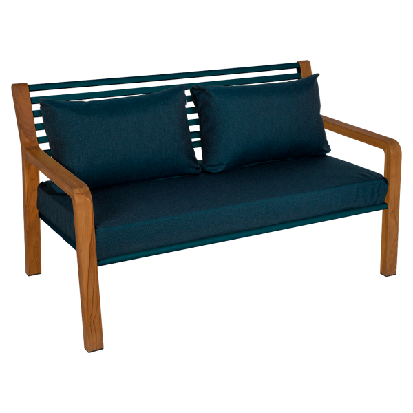 Somerset 2 Seater Outdoor Sofa By Fermob in Acapulco Blue