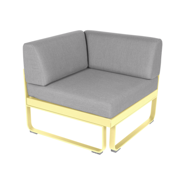 Bellevie Corner Module by Fermob in Frosted Lemon
