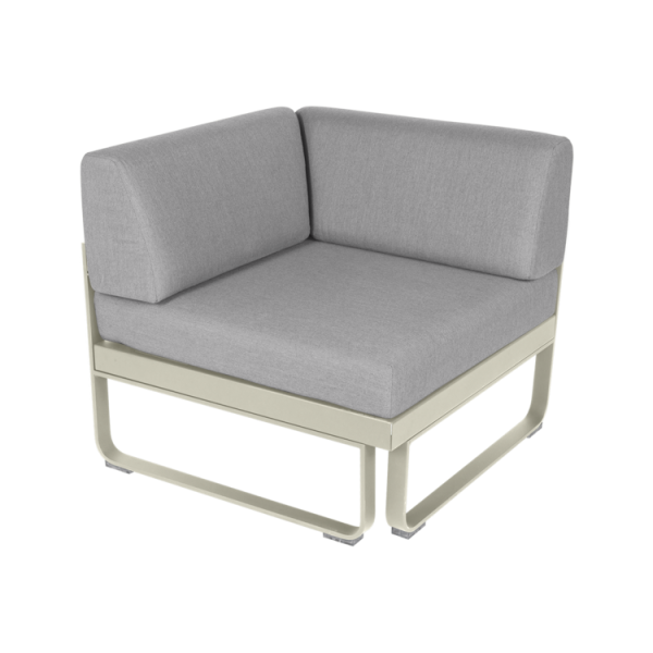Bellevie Corner Module by Fermob in Clay Grey