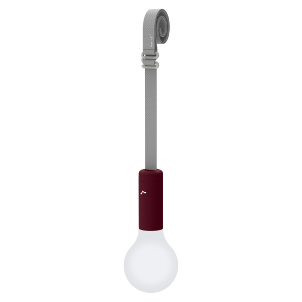Aplo Outdoor Lamp 24cm + Suspension Strap By Fermob in Black Cherry