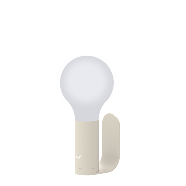 Aplo Outdoor Lamp 24cm + Wall Bracket By Fermob in Clay Grey