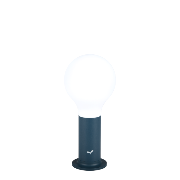 Aplo Outdoor Lamp 24cm + Magnetic Base By Fermob in Acapulco Blue