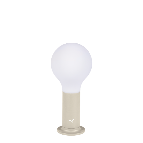 Aplo Outdoor Lamp 24cm + Magnetic Base By Fermob in Clay Grey