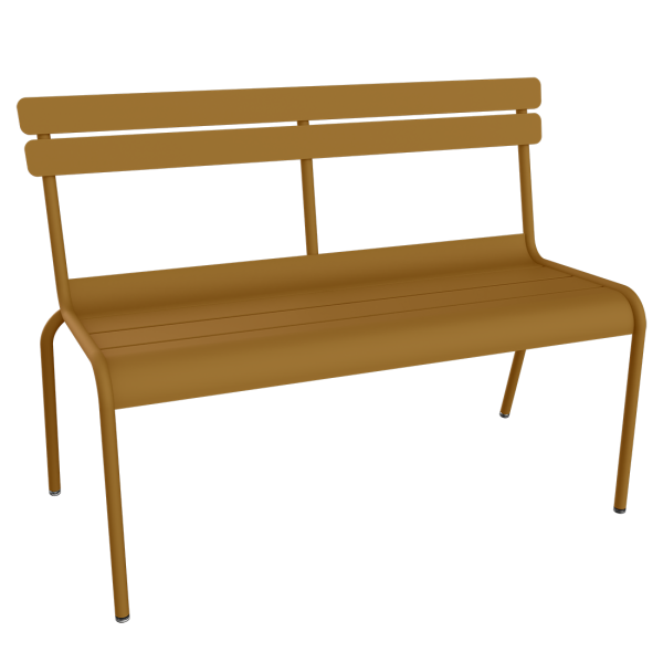 Luxembourg Outdoor Bench with Back By Fermob in Gingerbread