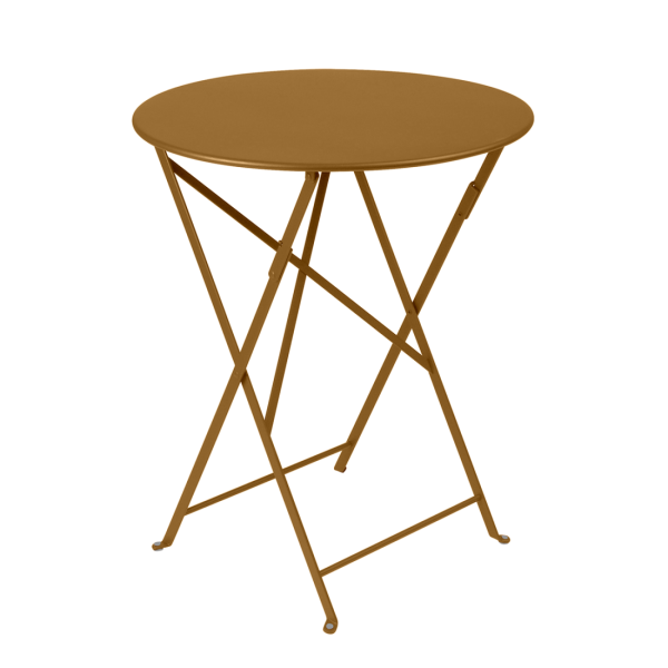 Bistro Outdoor Folding Table Round 60cm By Fermob in Gingerbread