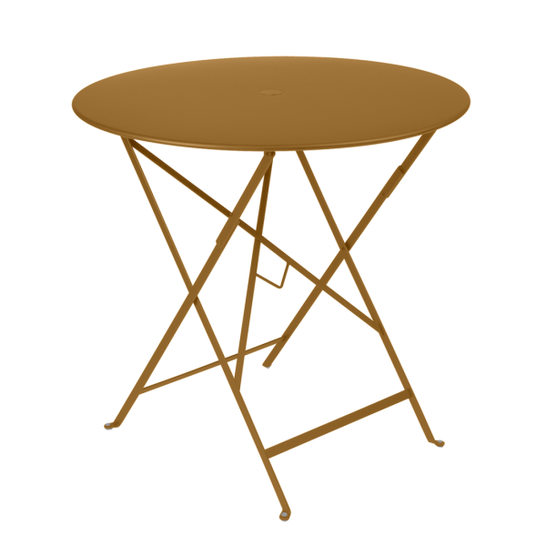 Bistro Outdoor Folding Table Round 77cm By Fermob in Gingerbread