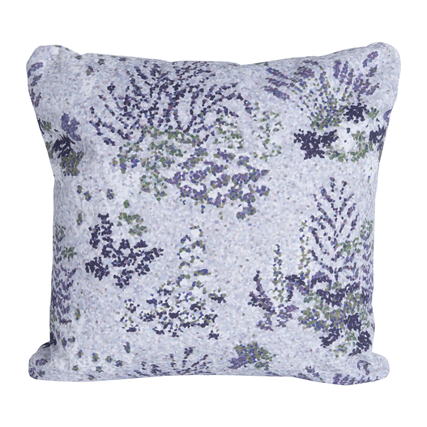 Bouquet Sauvage Pixels Outdoor Cushion 44 x 44cm By Fermob in Marshmallow