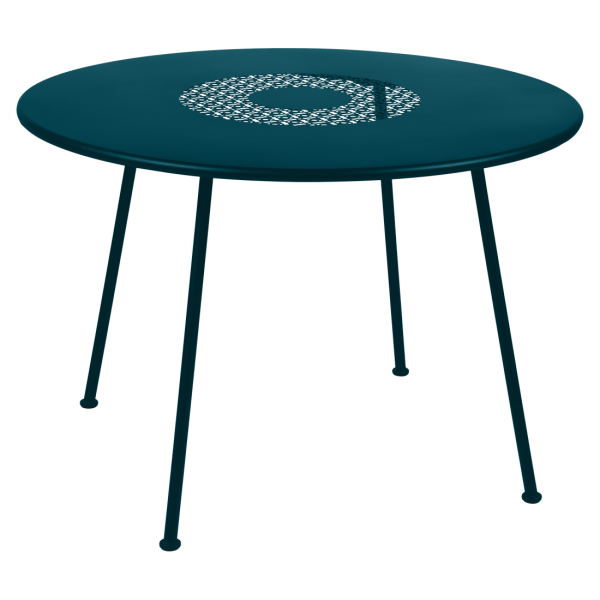Fermob Lorette Table Round 110cm in Acapulco Blue