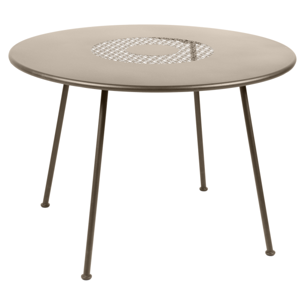 Fermob Lorette Table Round 110cm in Nutmeg