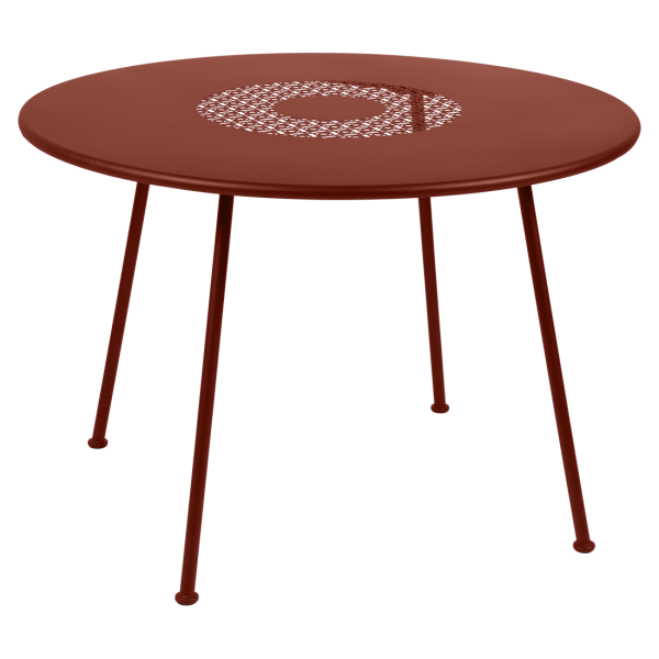 Fermob Lorette Table Round 110cm in Red Ochre