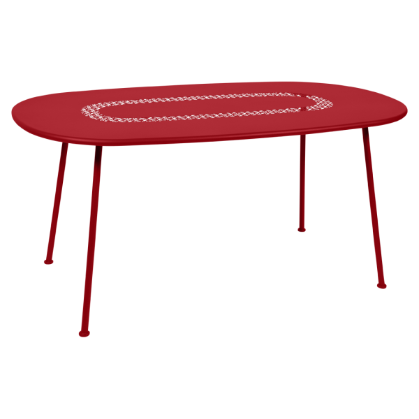 Fermob Lorette Table Oval 160 x 90cm in Poppy