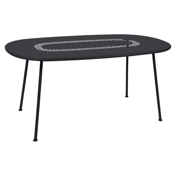 Fermob Lorette Table Oval 160 x 90cm in Liquorice