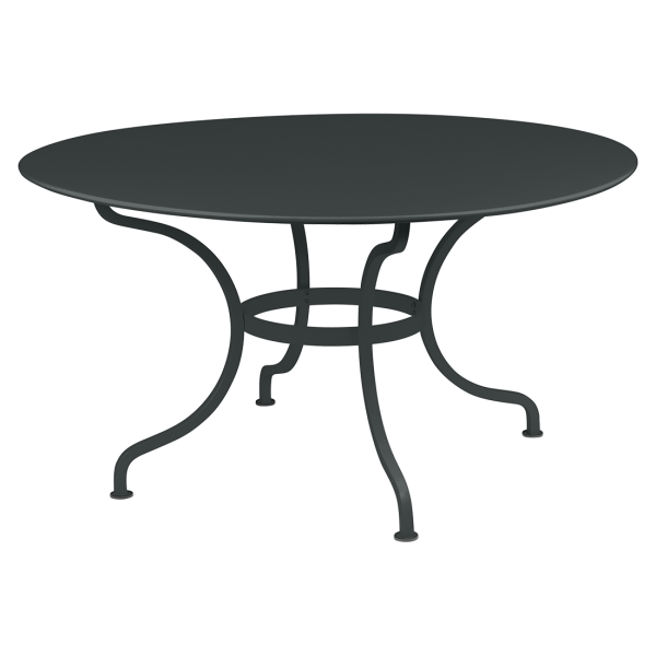 Romane Outdoor Dining Table Round 137cm By Fermob in Anthracite
