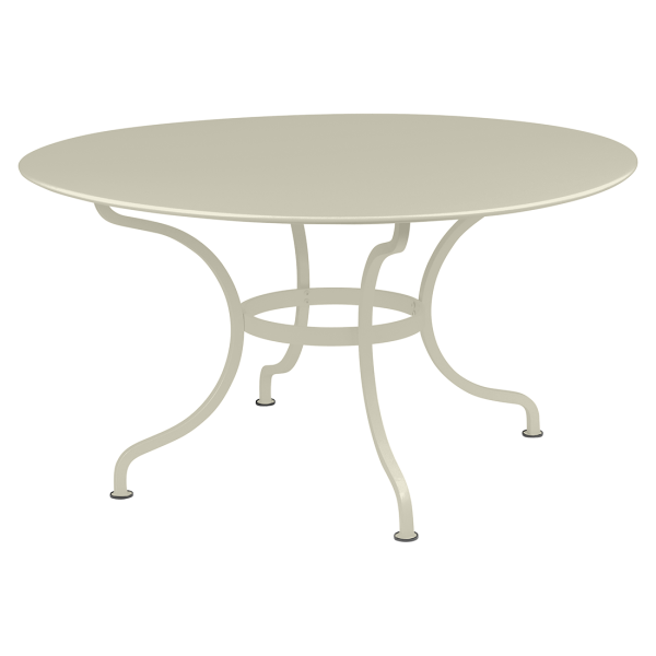 Romane Outdoor Dining Table Round 137cm By Fermob in Clay Grey