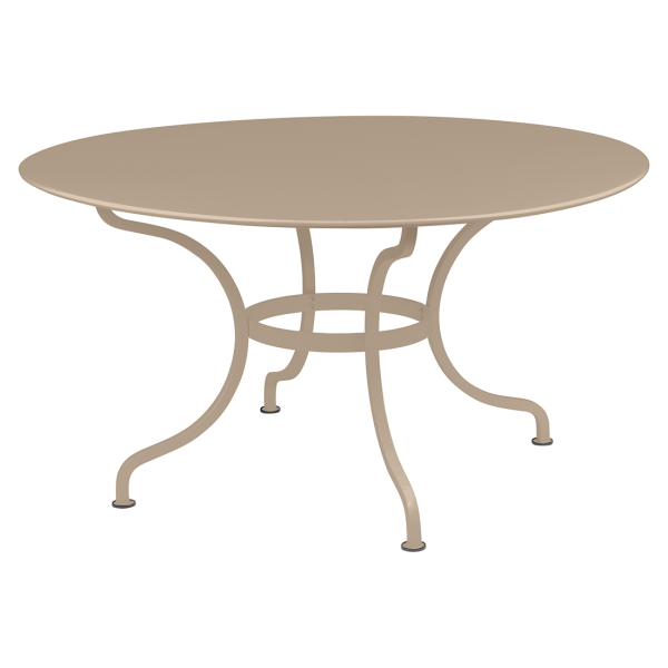 Romane Outdoor Dining Table Round 137cm By Fermob in Nutmeg