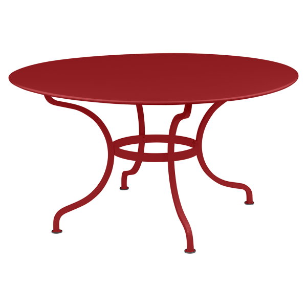 Romane Outdoor Dining Table Round 137cm By Fermob in Chilli