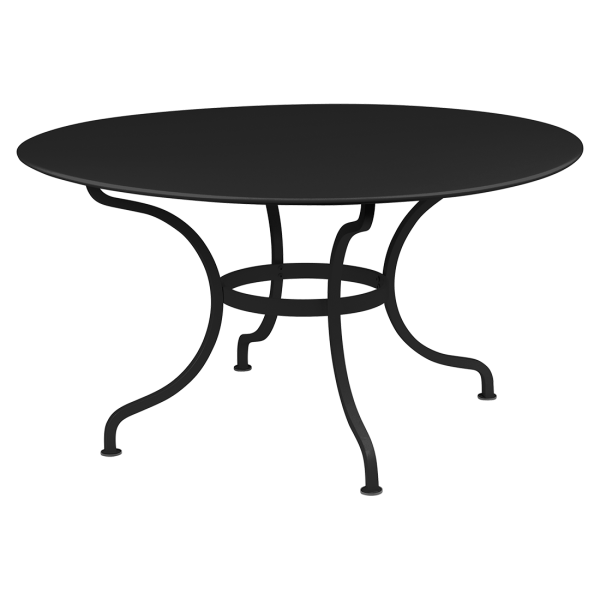 Romane Outdoor Dining Table Round 137cm By Fermob in Liquorice