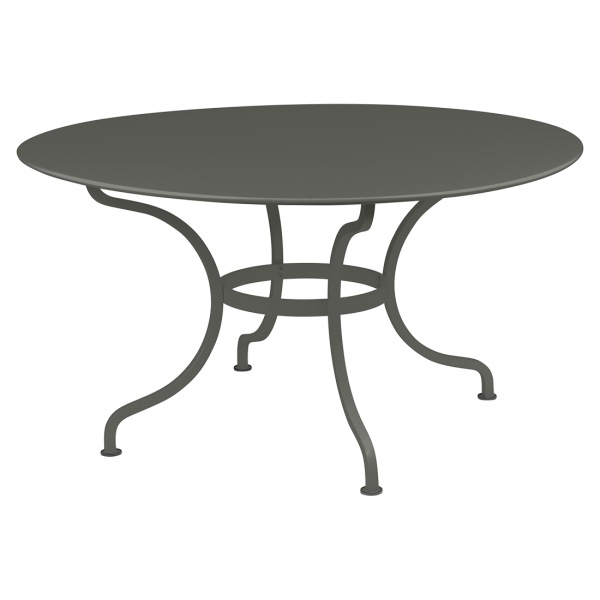 Romane Outdoor Dining Table Round 137cm By Fermob in Rosemary