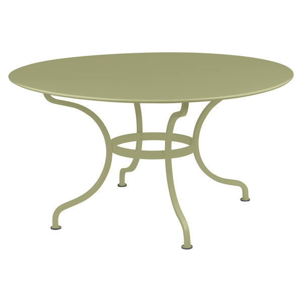Romane Outdoor Dining Table Round 137cm By Fermob in Willow Green