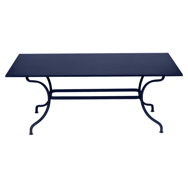 Romane Outdoor Dining Table Rectangular 180 x 100cm By Fermob in Deep Blue