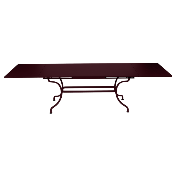 Romane Outdoor Extension Table 200 to 300cm By Fermob in Black Cherry