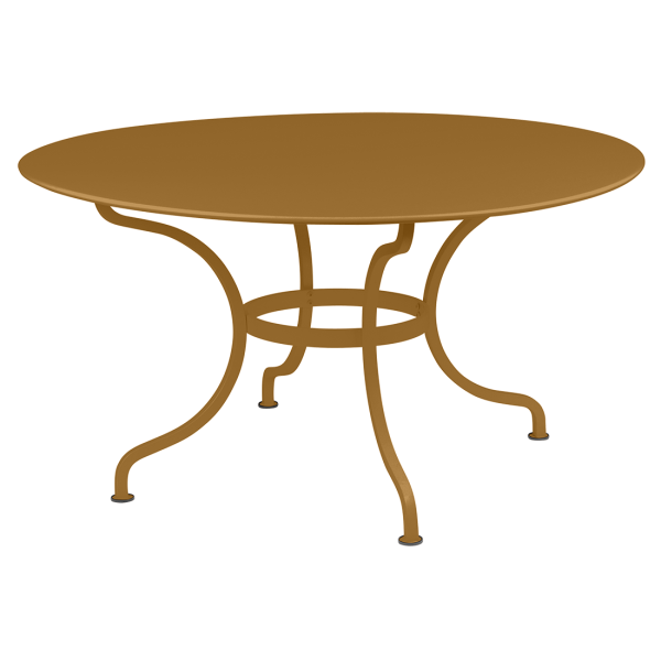 Romane Outdoor Dining Table Round 137cm By Fermob in Gingerbread